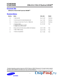 Datasheet K7N801845B-QC16 производства Samsung